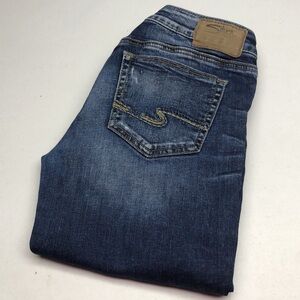 SILVER BERKLEY MID-RISE STRAIGHT LEG JEANS 29x32 ⭐️